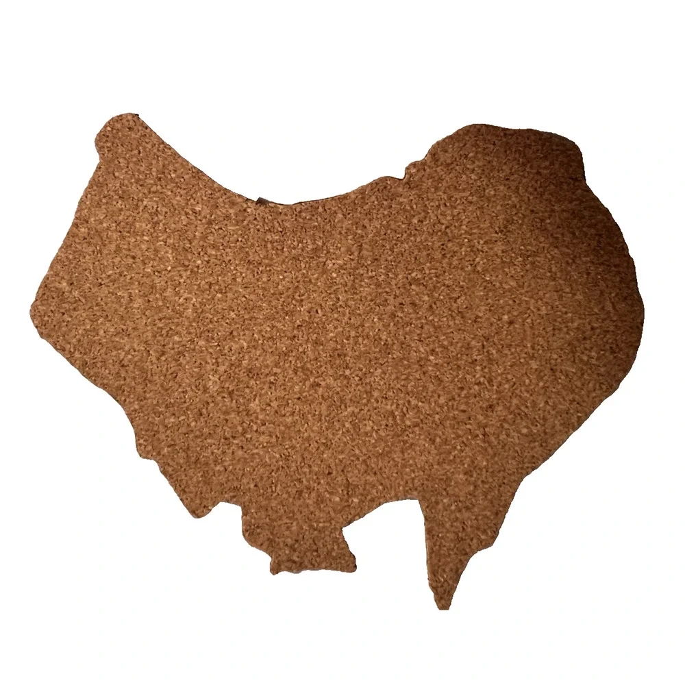 Set of 6 Wildlife Creations Cork Back Coasters Australia Animals - In Map Shape
